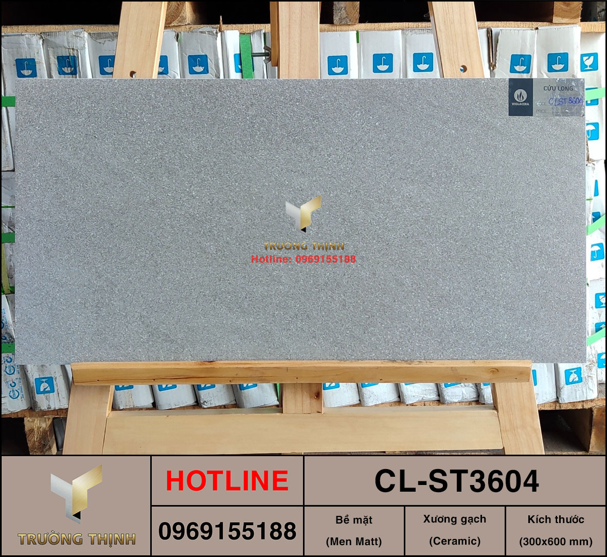 Gạch men khô 300x600 Viglacera Cửu Long CL-ST3604 giá rẻ
