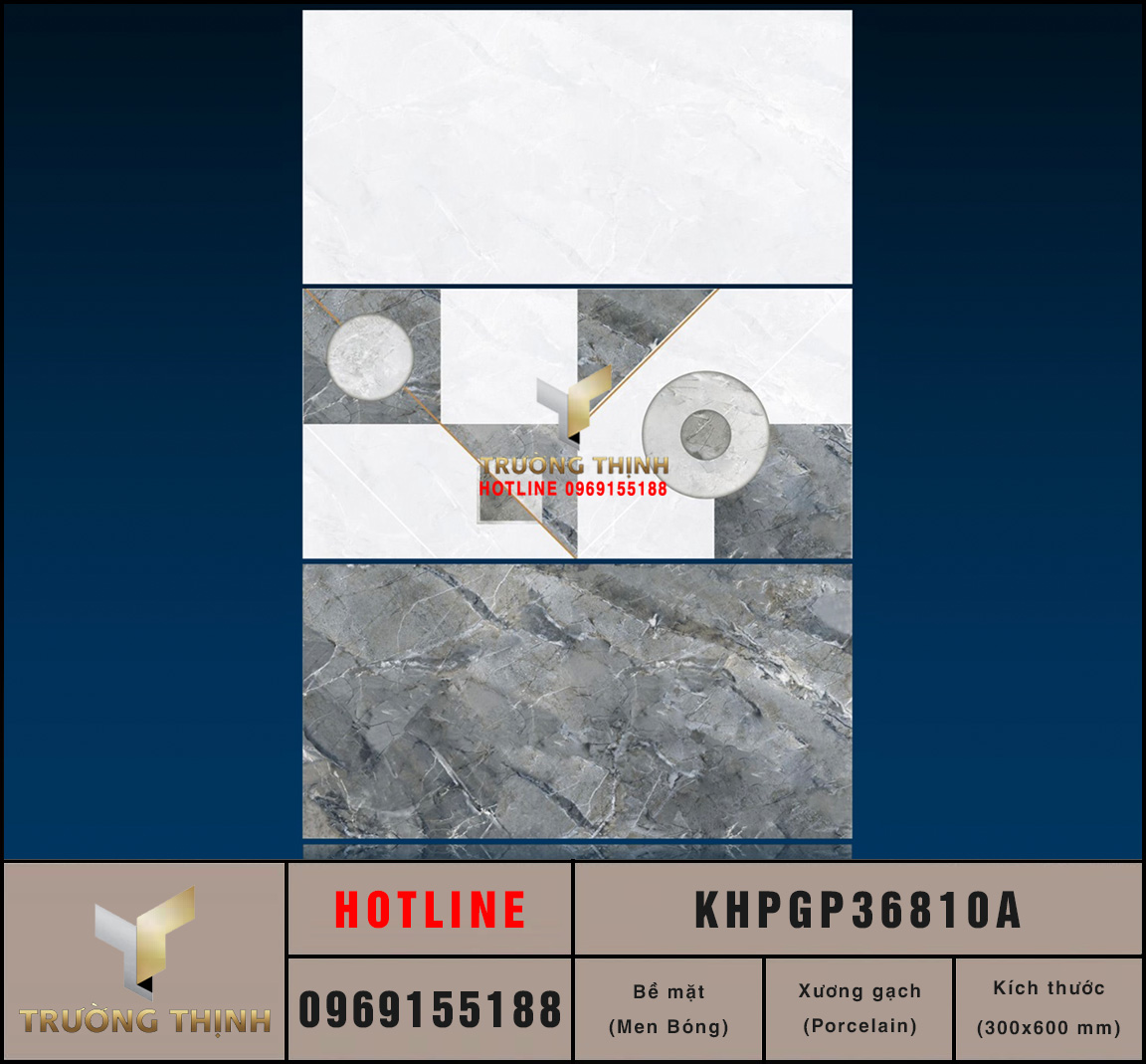 Gạch ốp điểm trang trí 300x600 Viglacera KHPGP36810A cao cấp