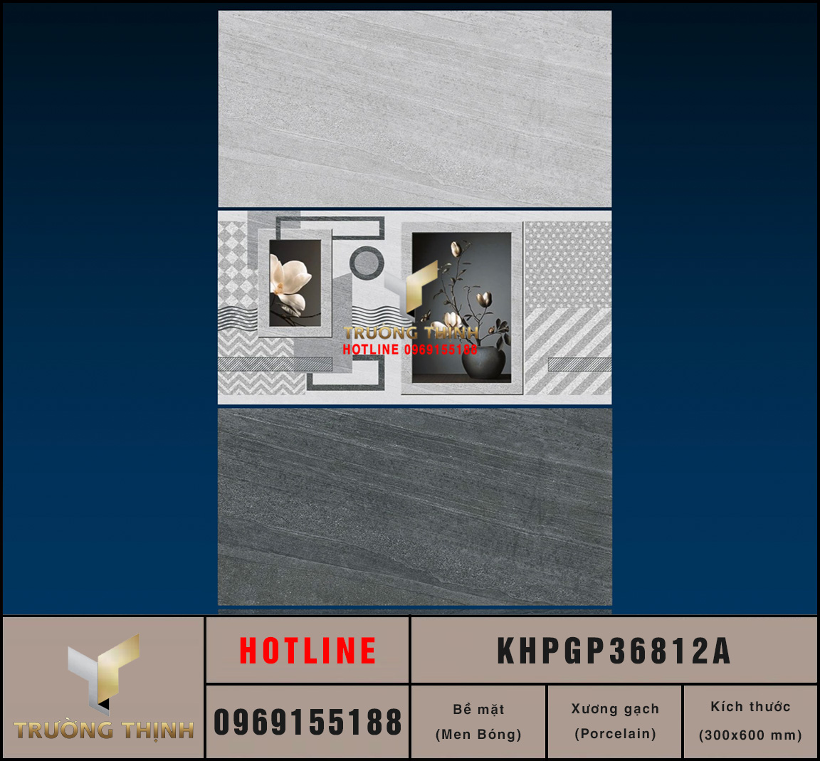 Gạch ốp điểm trang trí 300x600 Viglacera KHPGP36812A cao cấp
