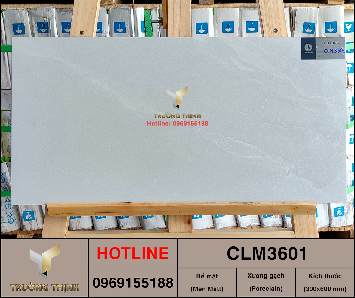 Gạch ốp lát 300x600 Viglacera CLM3601 vân đá
