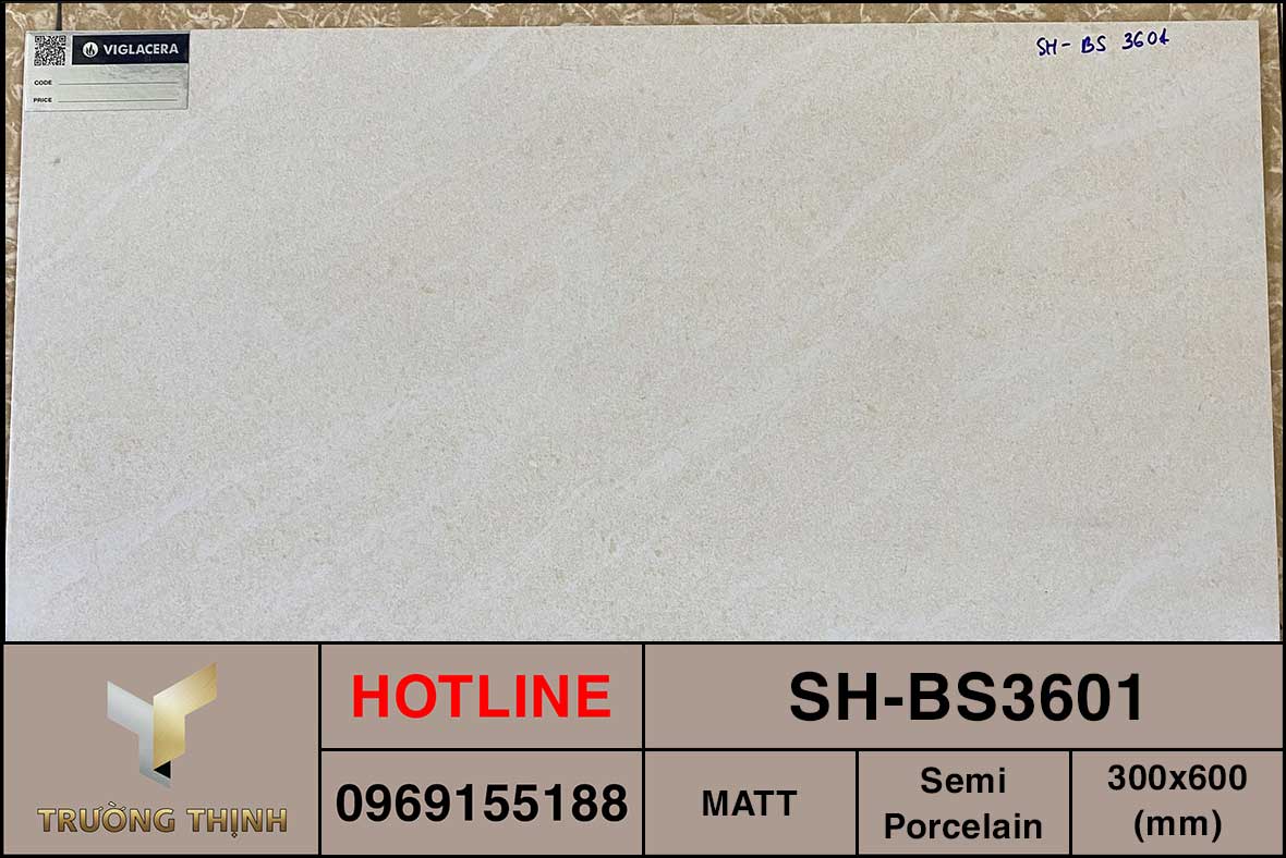Gạch ốp lát 300x600 Viglacera SH-BS3601 vân đá