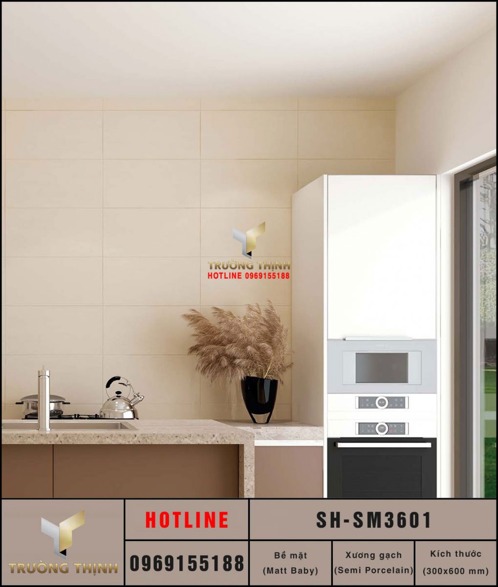 Gạch ốp lát 300x600 Viglacera Sông Hồng SH-SM3601 vân đá