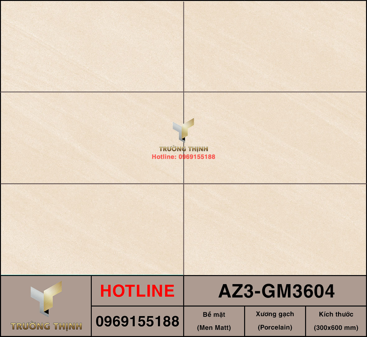 Gạch ốp lát 300x600 Viglacera United Arizona AZ3-GM3604