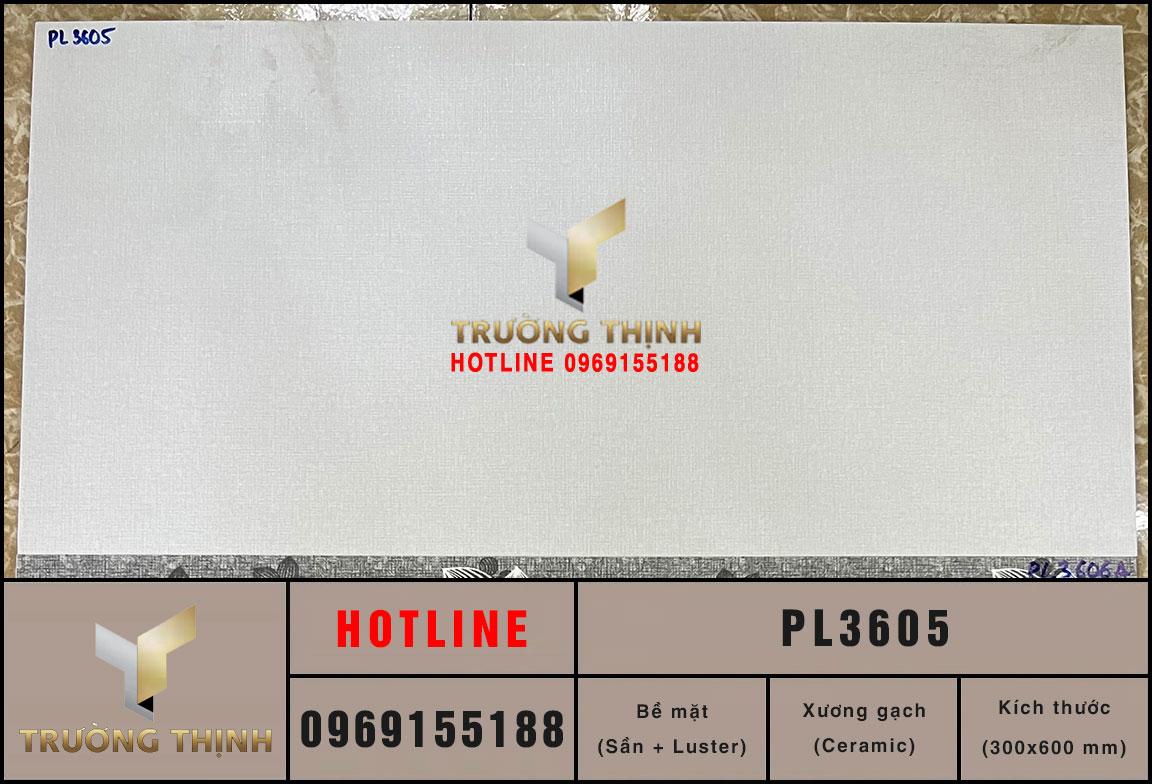 Gạch ốp lát chống trơn 300x600 Viglacera Platinum PL3605: Giải pháp hoàn hảo cho mọi không gian