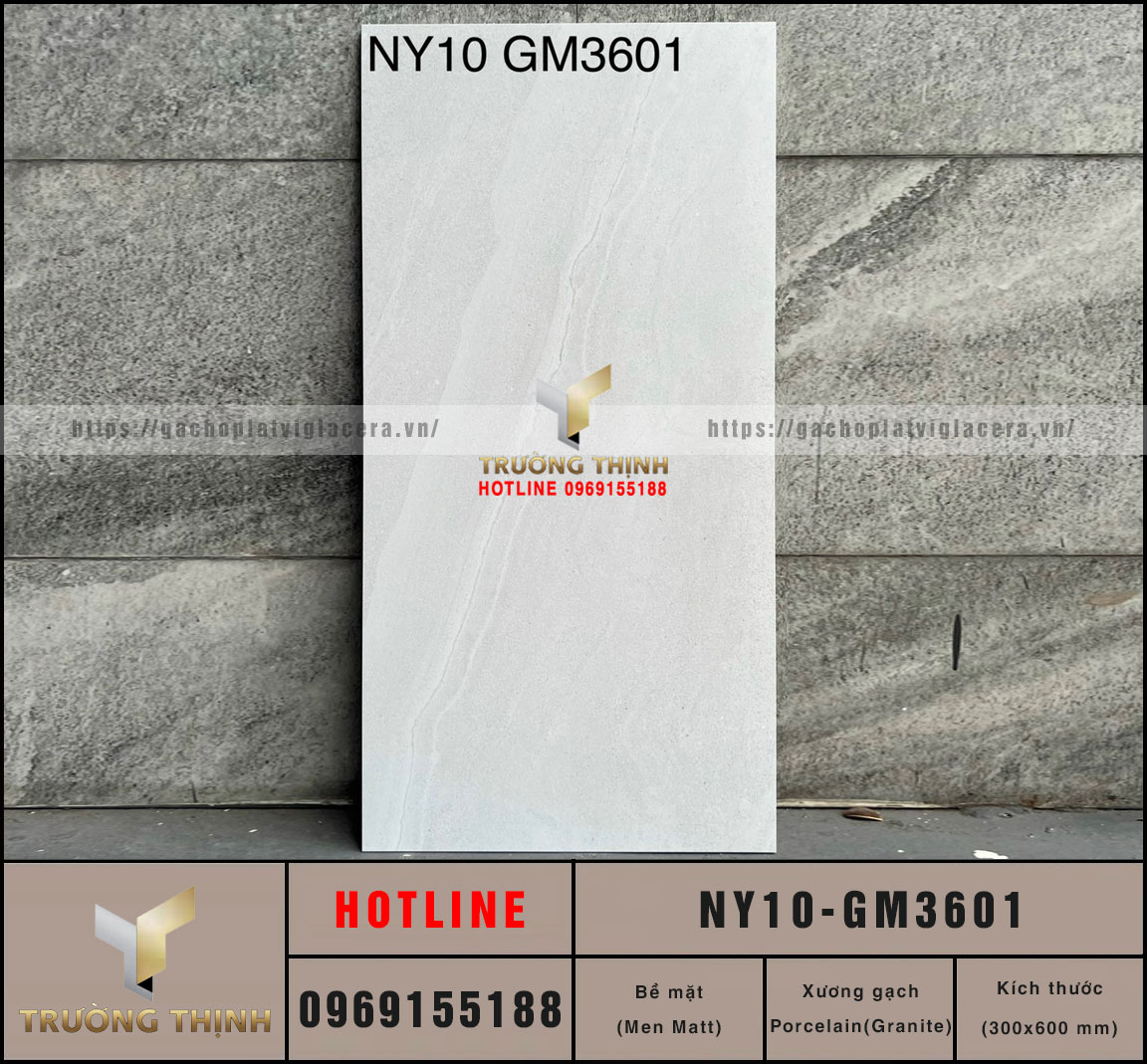 Gạch Viglacera NY10-GM3601 300x600 - Gạch Vân Đá Chống Trơn Cao Cấp