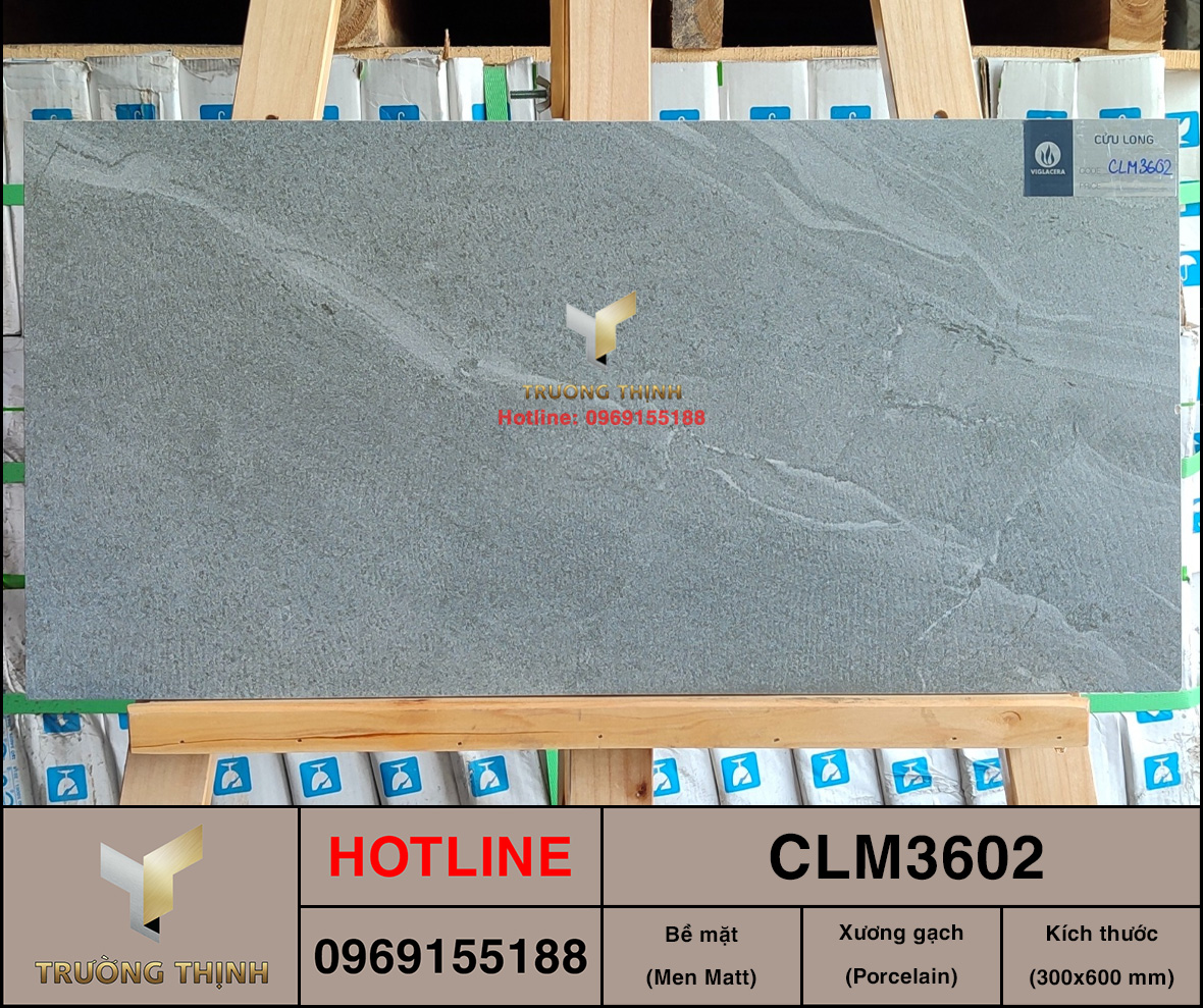 Gạch ốp lát granite 300x600 Viglacera CLM3602 vân đá