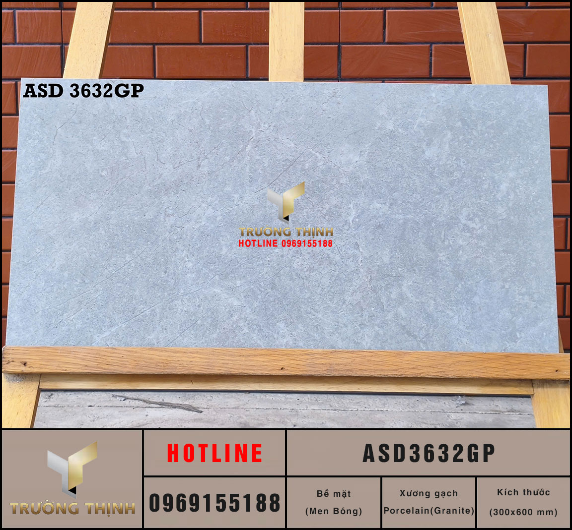 Gạch ốp lát granite bóng kiếng 300x600 Viglacera ASD3632GP: Vẻ đẹp tinh tế từ Bộ sưu tập Ánh Sao Đêm