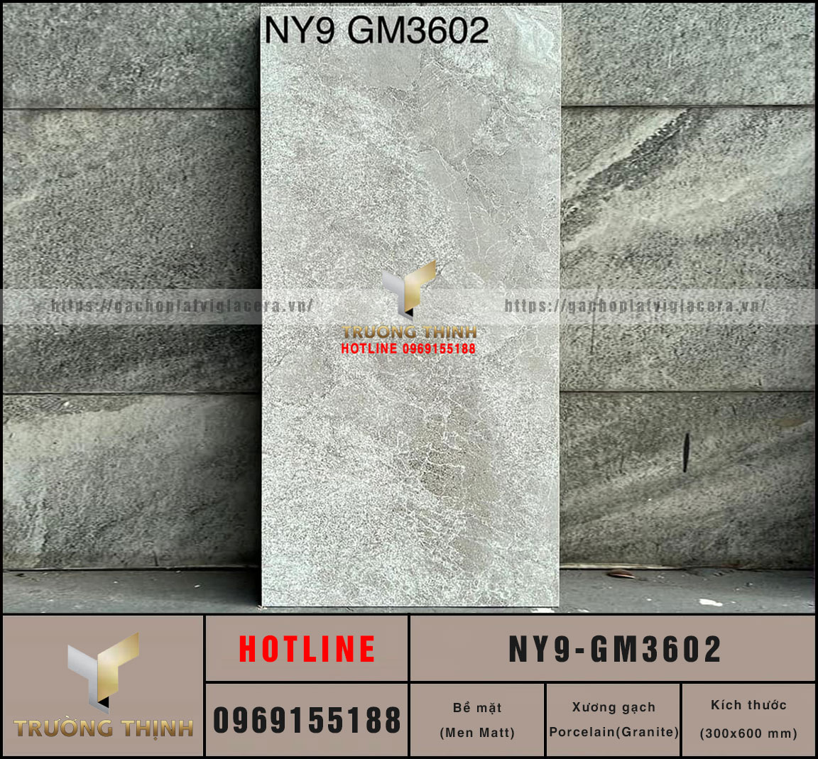 Gạch ốp lát granite chống trơn Viglacera NY9-GM3602 – Đẳng cấp từ United New York