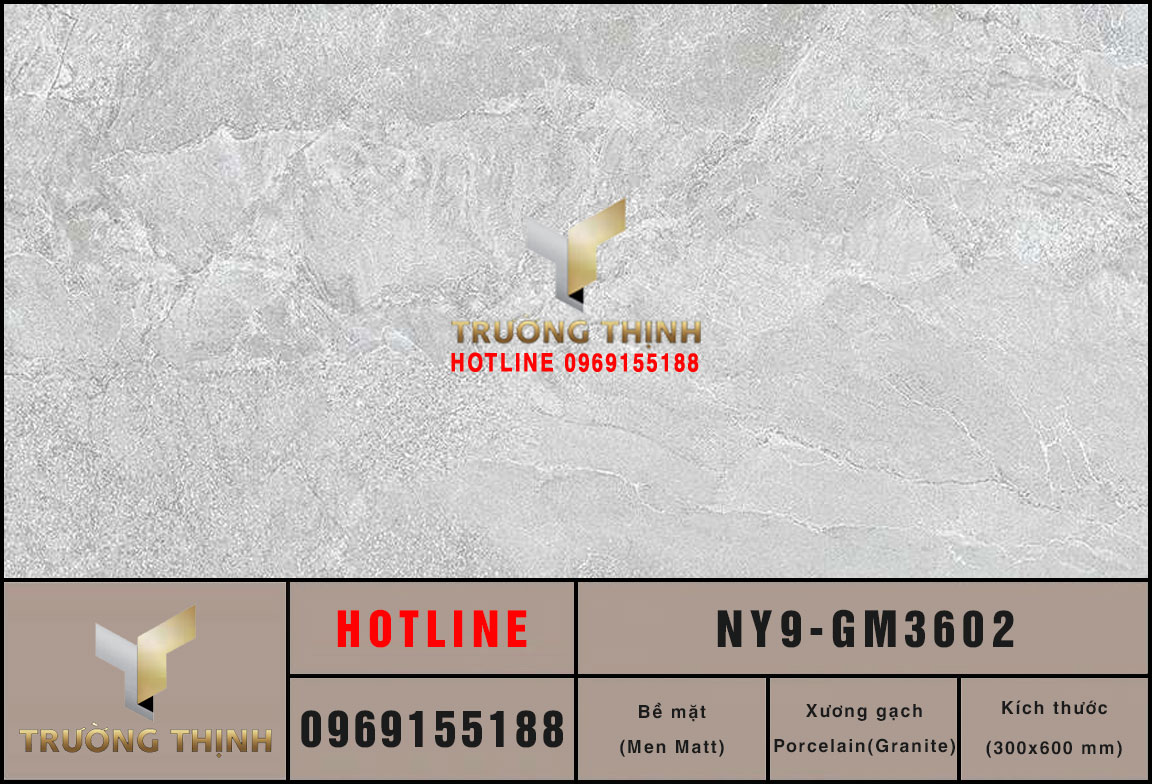 Gạch ốp lát granite chống trơn Viglacera NY9-GM3602: Sự kết hợp hoàn hảo giữa thẩm mỹ và an toàn