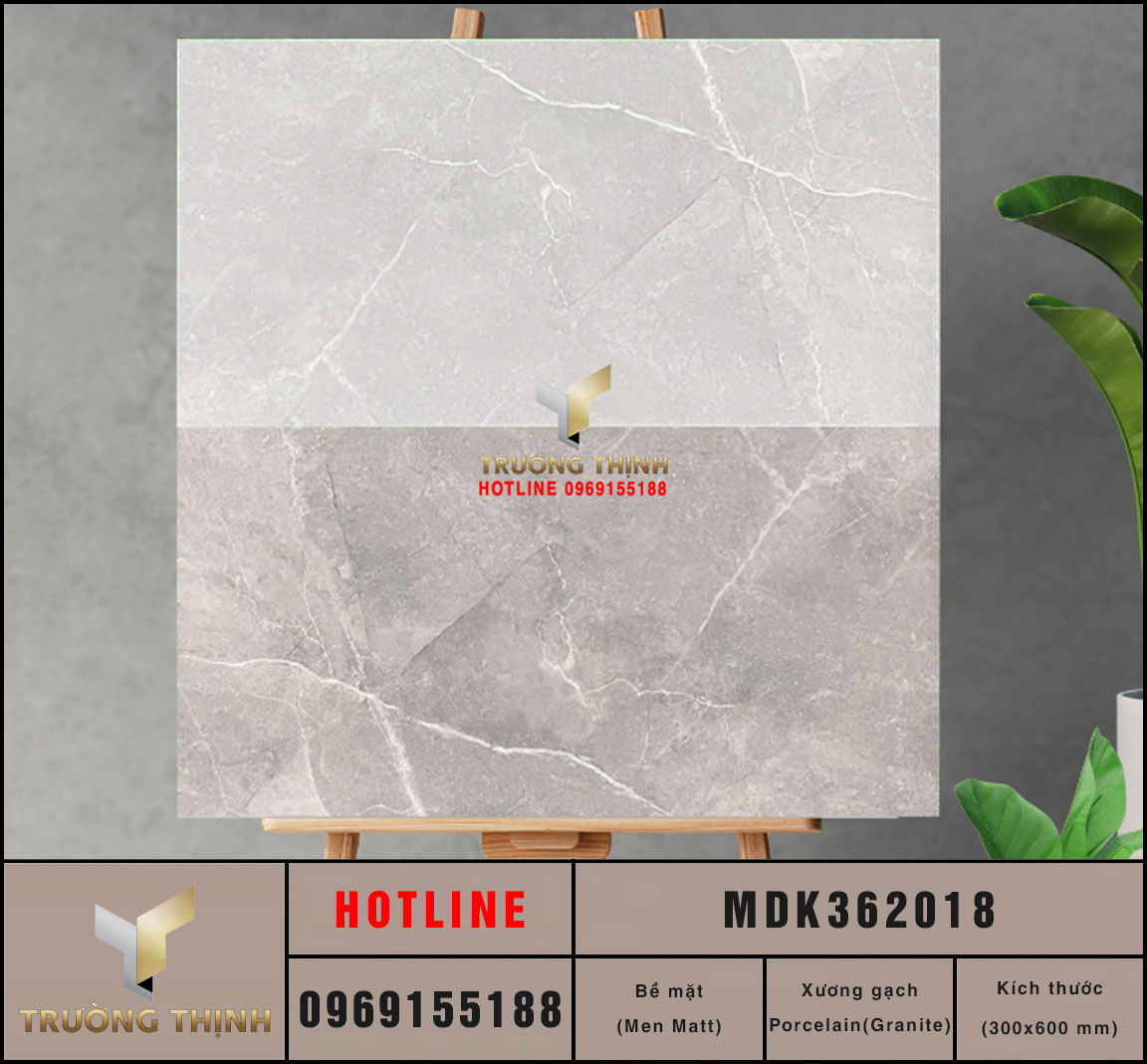 Gạch ốp lát vân đá màu kem 300x600 Viglacera MDK362015 – Đẳng cấp cho không gian hiện đại
