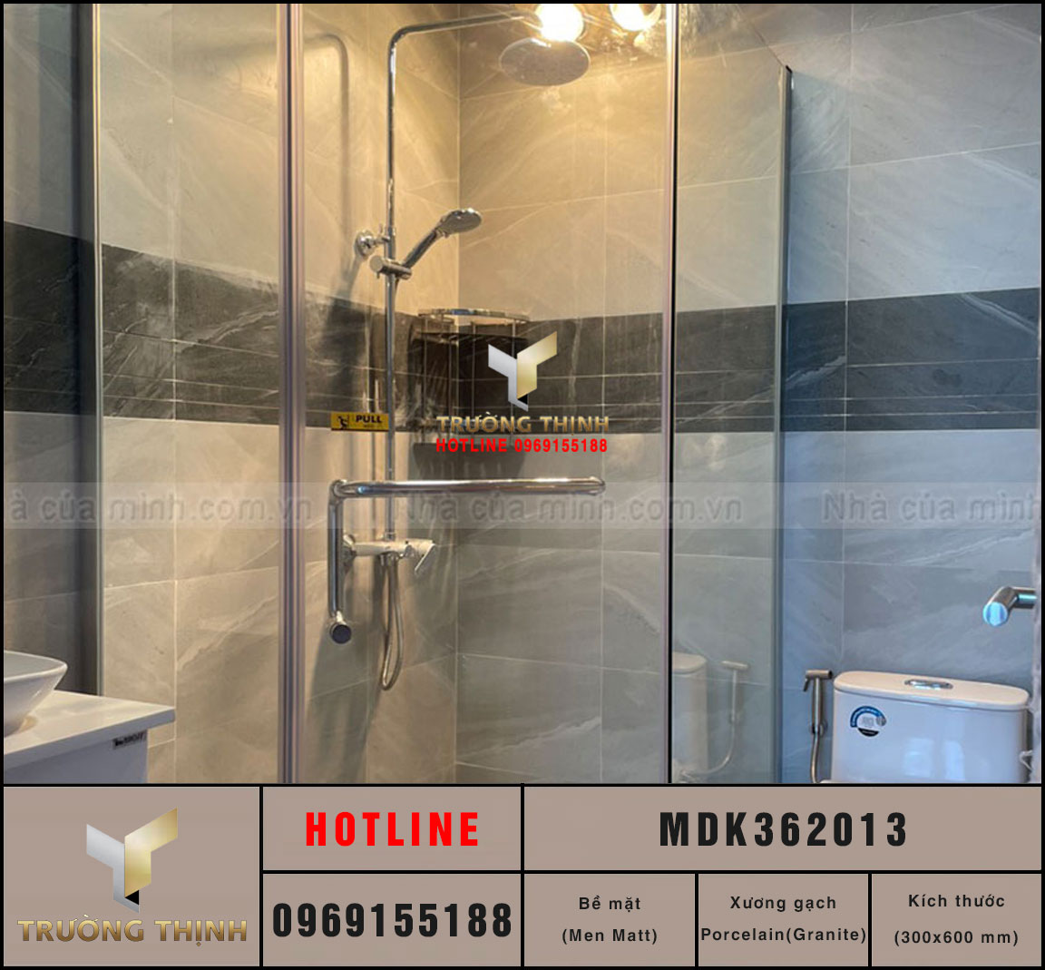 Gạch ốp lát granite vân đá 300x600 Viglacera MDK362013: Sự lựa chọn đẳng cấp cho không gian hiện đại