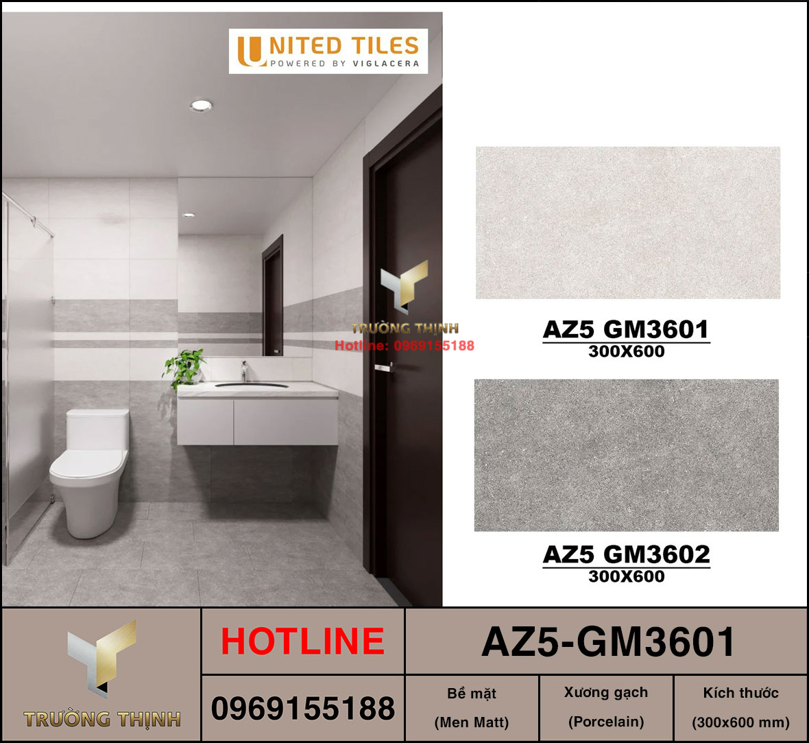 Gạch Viglacera AZ5-GM3601