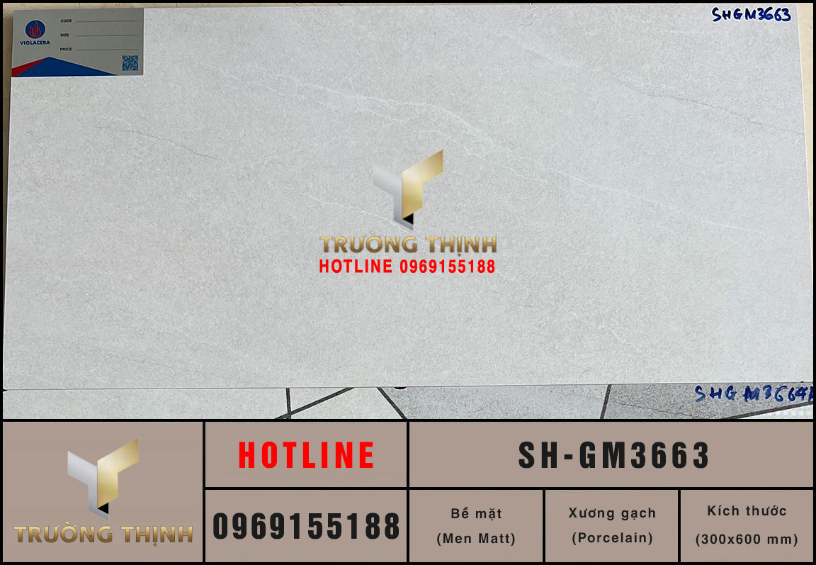Gạch ốp tường 300x600 Viglacera Sông Hồng SH-GM3663