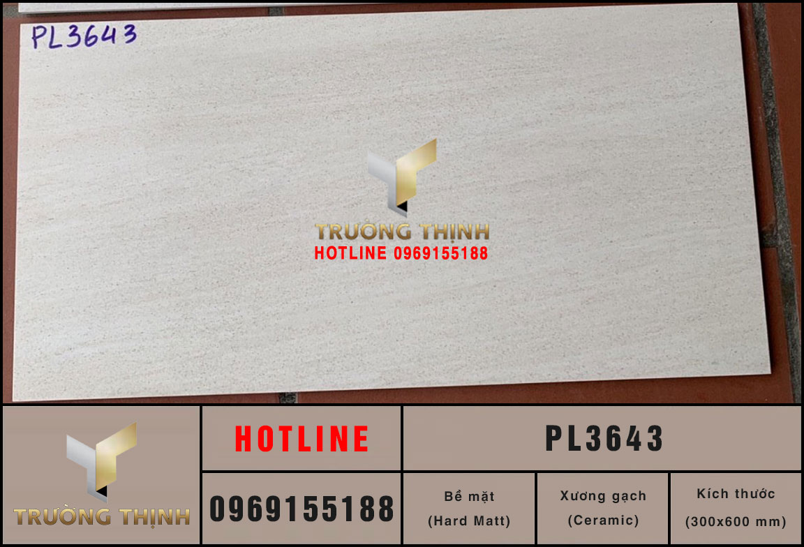 Gạch ốp lát vân đá màu kem Viglacera Platinum PL3643 giá rẻ