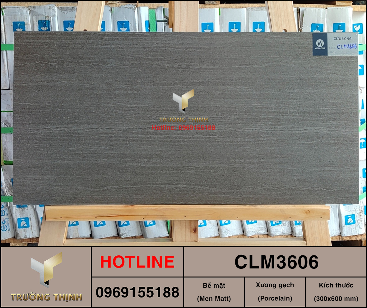 Gạch ốp lát vân đá sọc dưa 300x600 Viglacera CLM3606 cao cấp