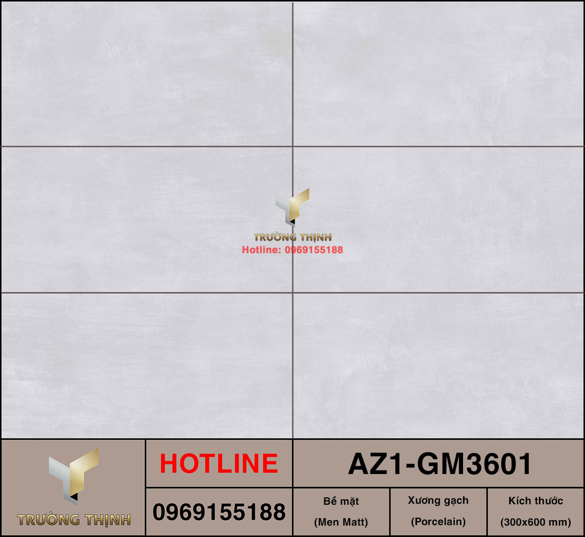 Gạch ốp lát 300x600 Viglacera United Arizona AZ1-GM3601