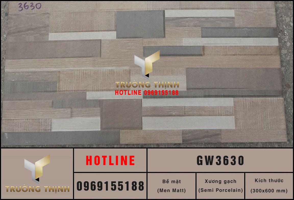 Gạch ốp tường trang trí 300x600 Viglacera GW3630