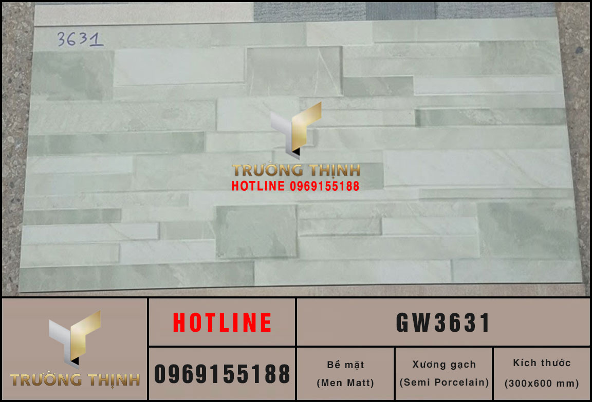 Gạch ốp tường trang trí 300x600 Viglacera GW3631