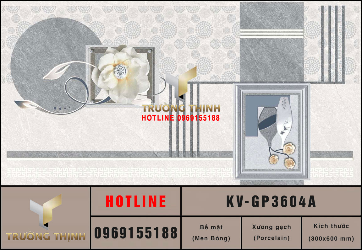 Gạch ốp tường 300x600 Viglacera KV-GP3604A