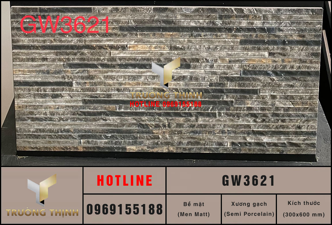 Gạch ốp trang trí giả cổ 300x600 Viglacera GW3621 cao cấp