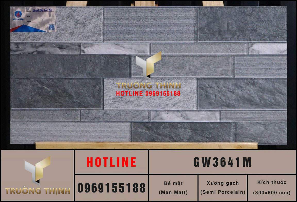 Gạch ốp tường giả cổ 300x600 Viglacera GW3641M - Nét đẹp vượt thời gian cho mọi không gian