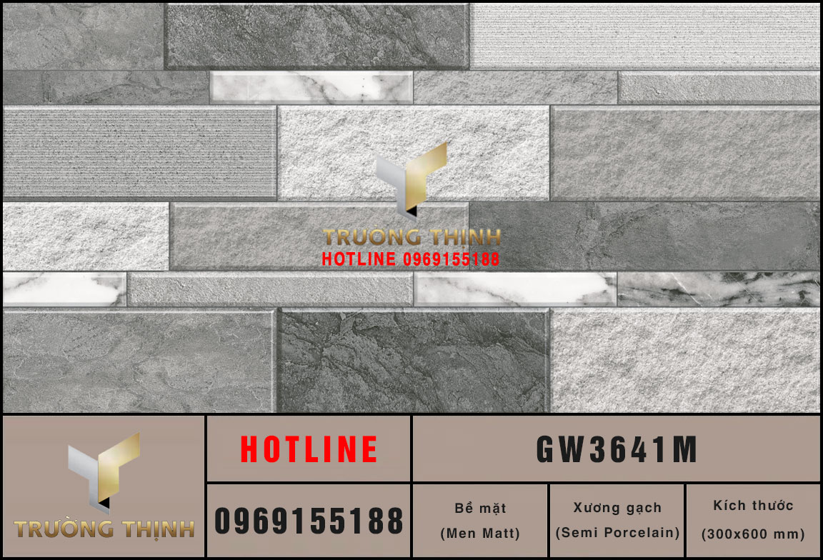 Gạch ốp tường 300x600 Viglacera GW3641M