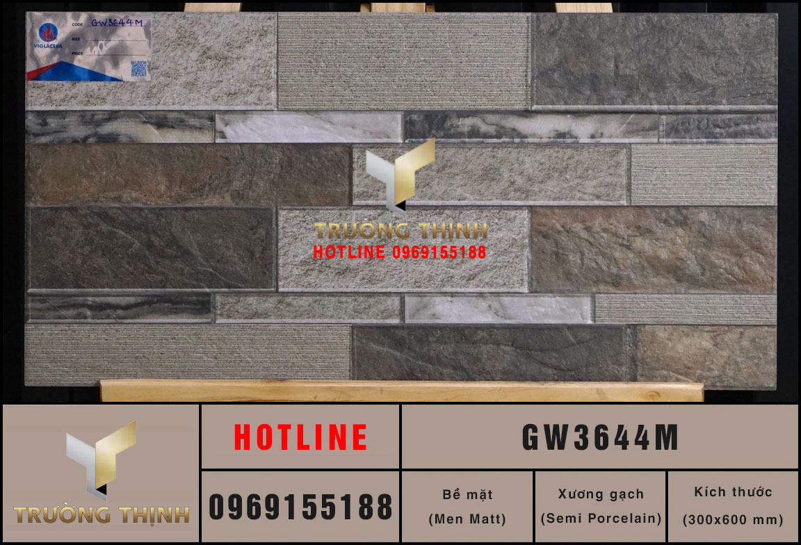 Gạch ốp tường giả cổ 300x600 Viglacera GW3644M