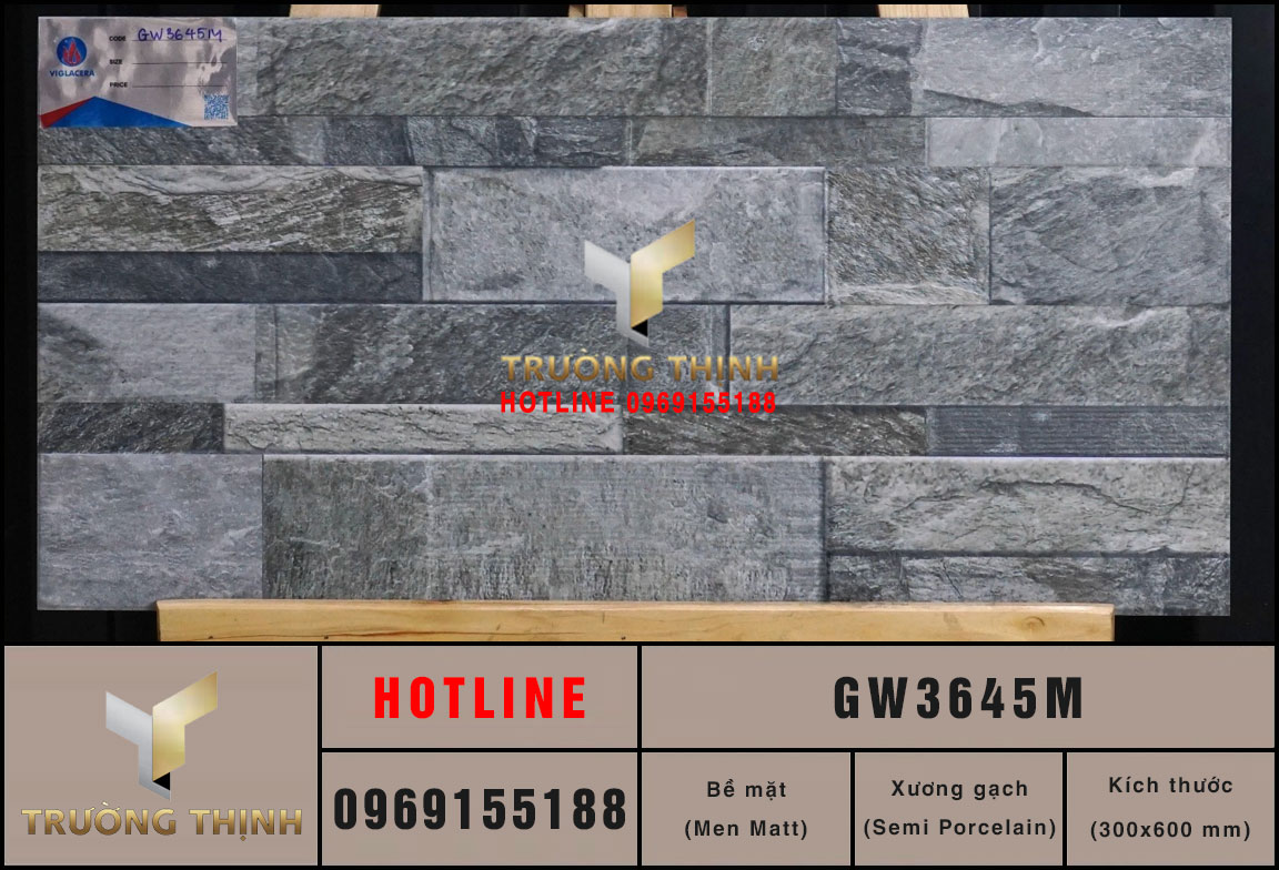 Gạch ốp tường giả cổ 300x600 Viglacera GW3645M giá rẻ