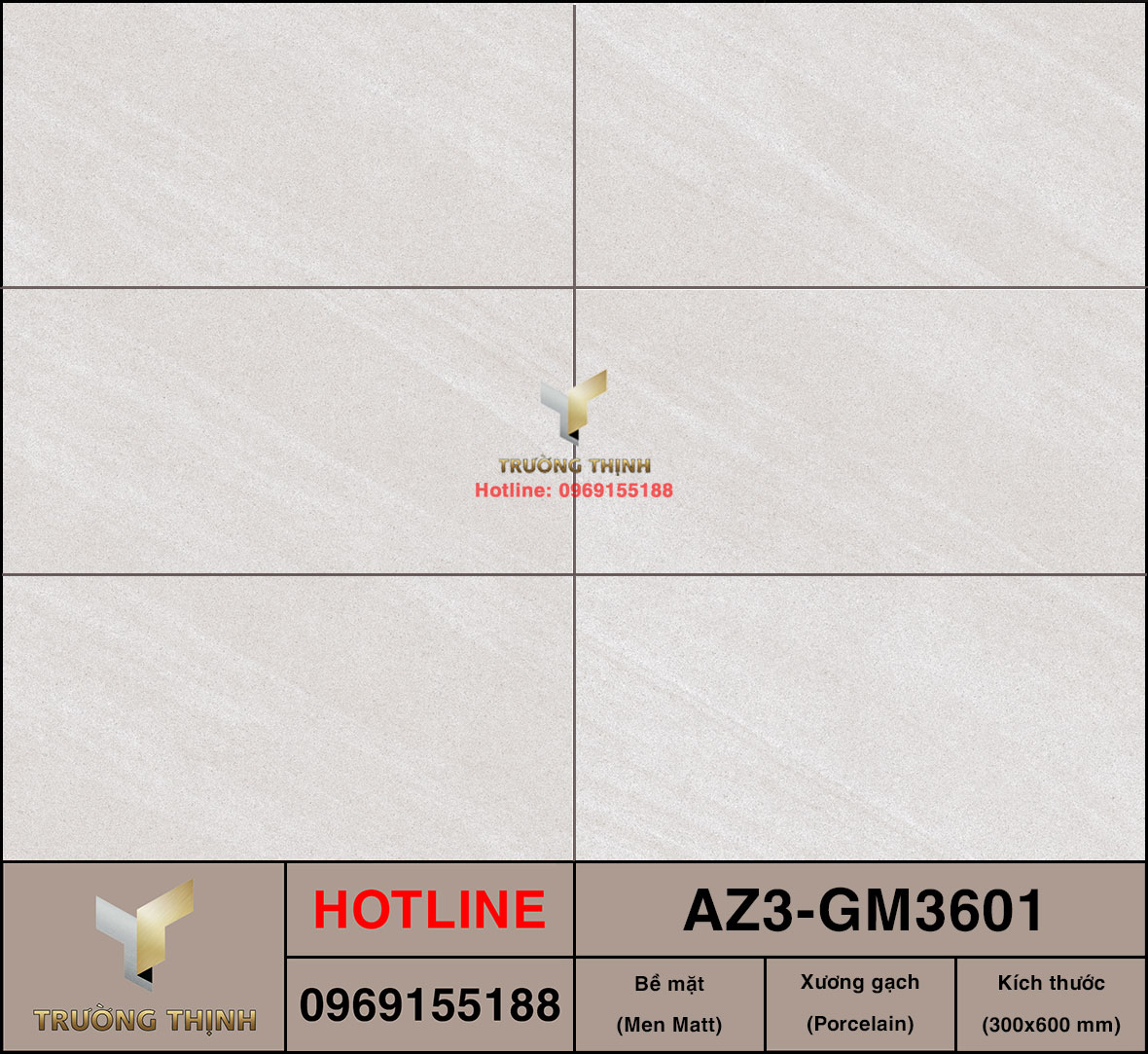 Gạch ốp lát 300x600 Viglacera United Arizona AZ3-GM3601