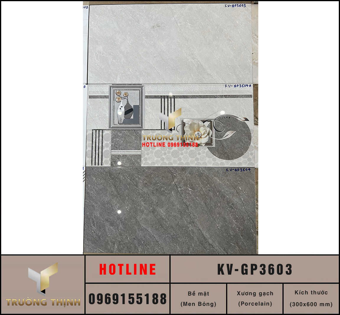 Gạch ốp tường 300x600 Viglacera KV-GP3603