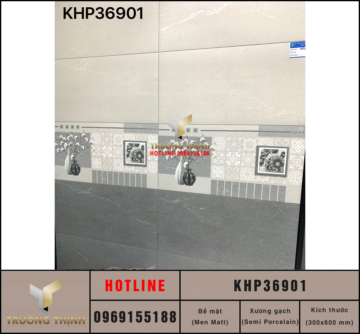 Gạch ốp lát 300x600 Viglacera KHP36901
