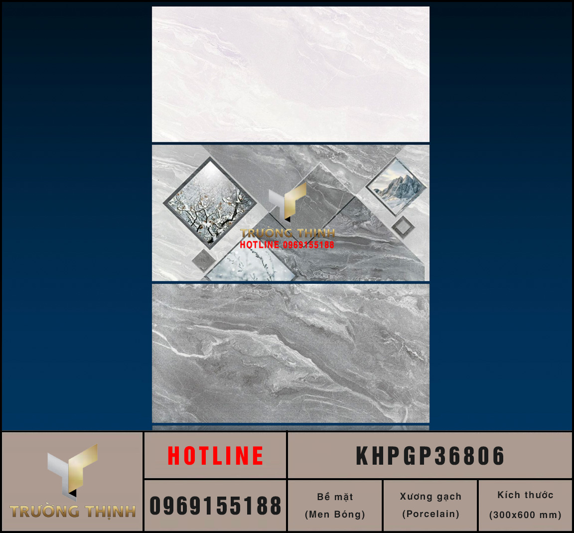 Gạch ốp tường 300x600 Viglacera KHPGP36806