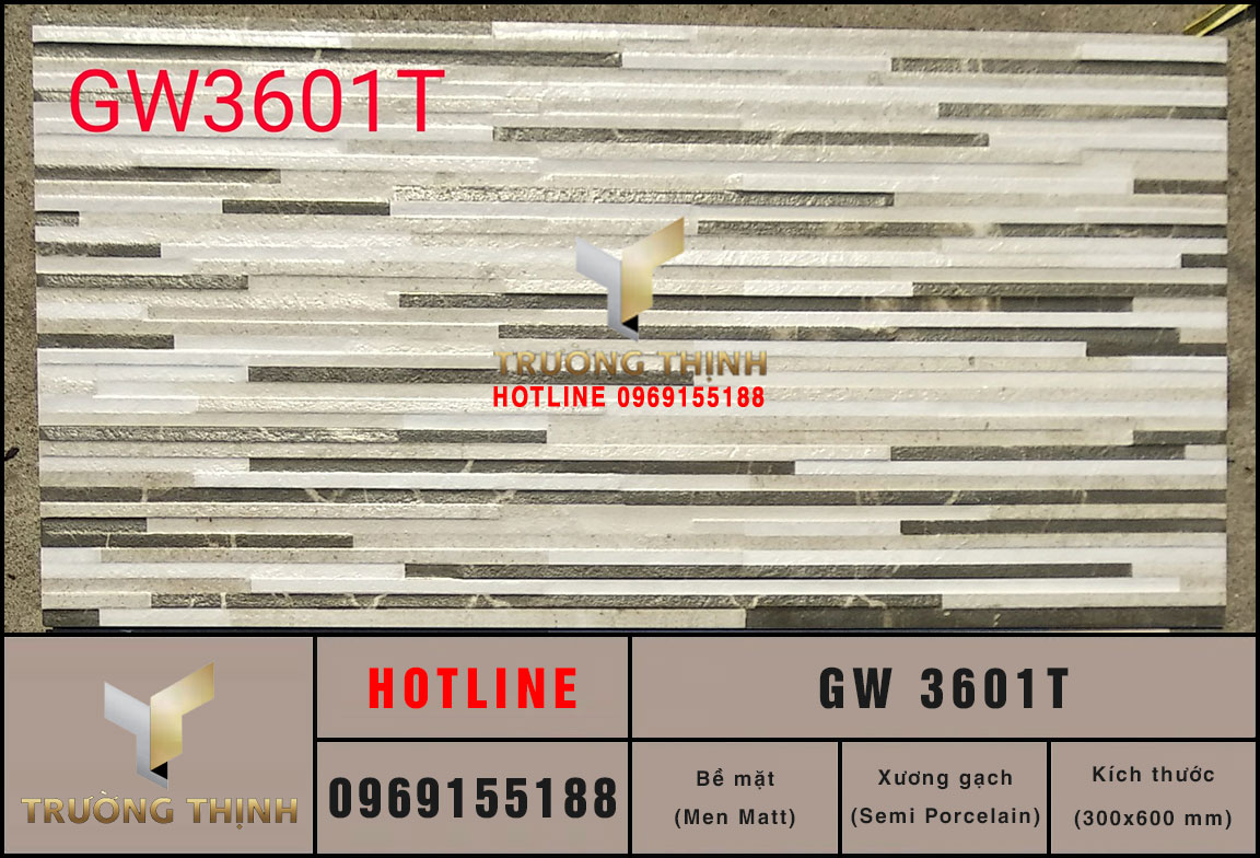 Gạch ốp tường trang trí 300x600 Viglacera GW3601T cao cấp