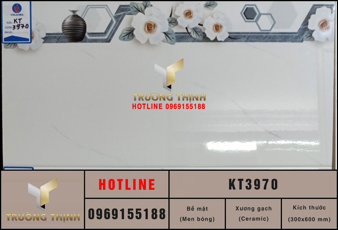 Gạch ốp tường trang trí 300x600 Viglacera KT3970 giá rẻ