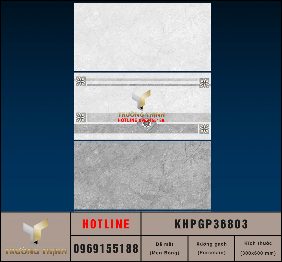 Gạch ốp tường 300x600 Viglacera KHPGP36803