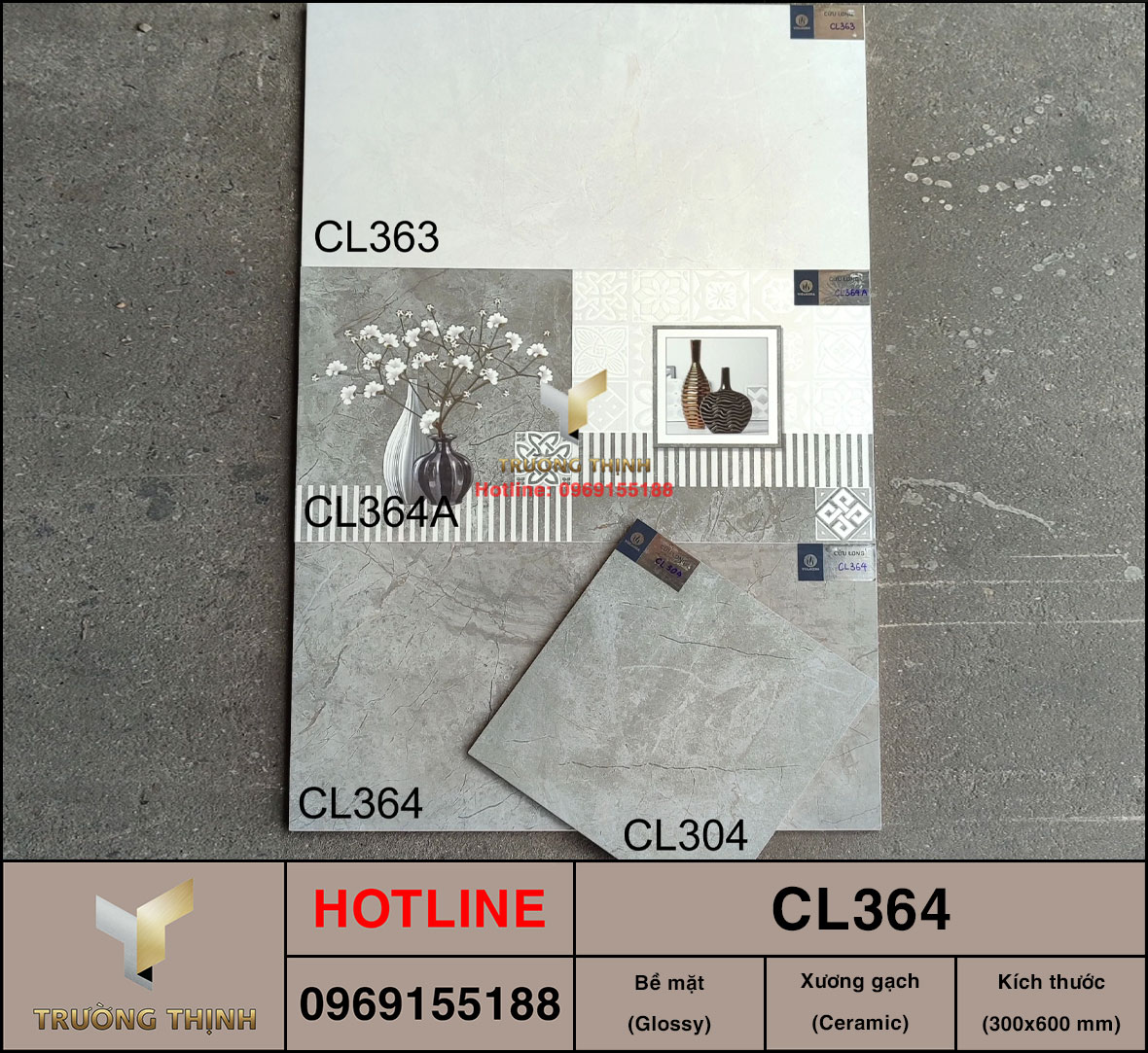 Gạch Vân Đá 300x600 Viglacera Cửu Long CL364 | Chất Lượng Vượt Trội