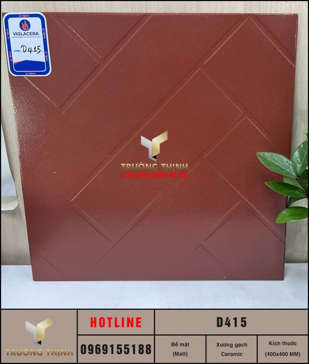 Gạch lát nền 400x400 Viglacera D415