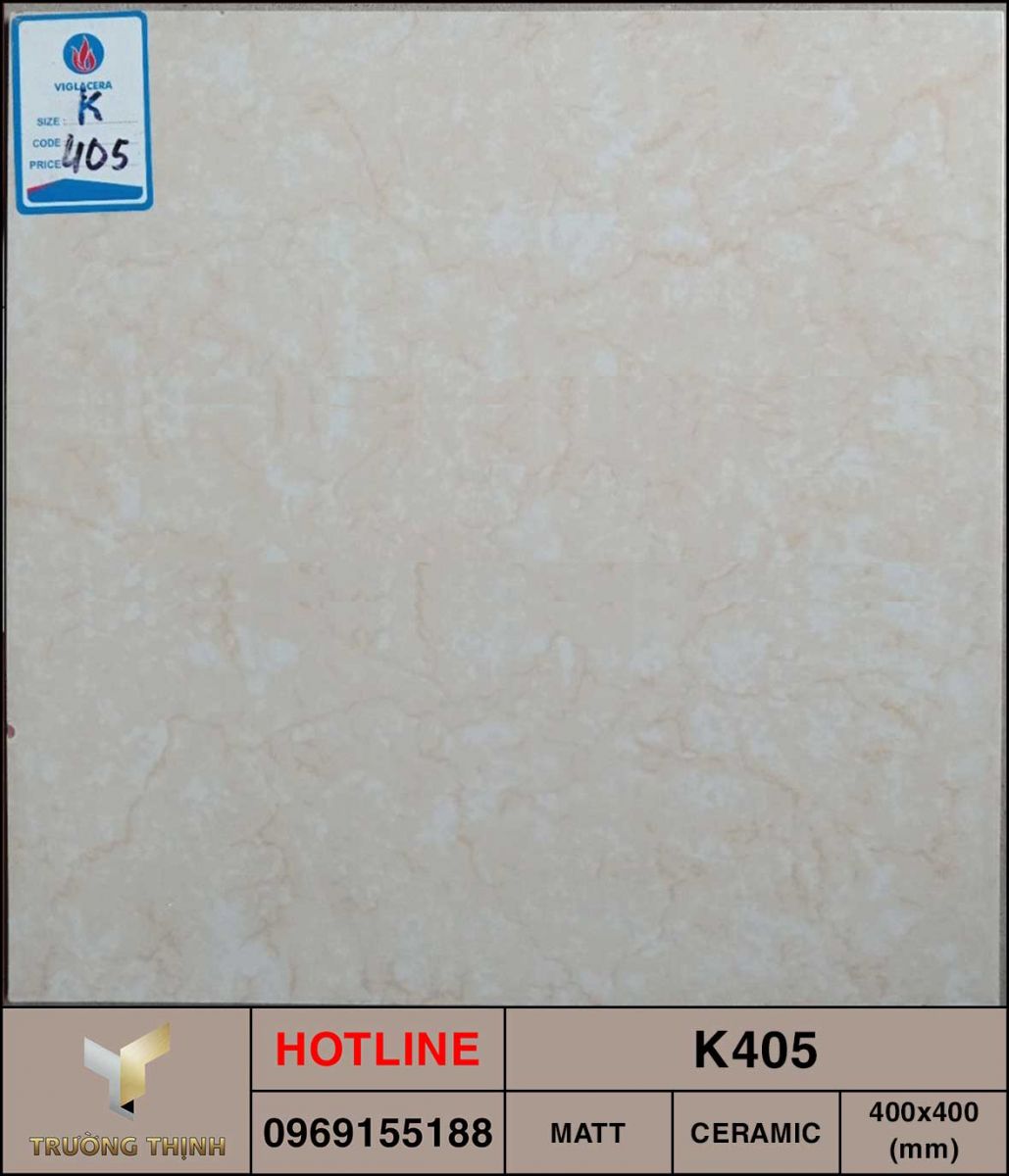 Gạch lát nền 400x400 Viglacera K405 giá rẻ