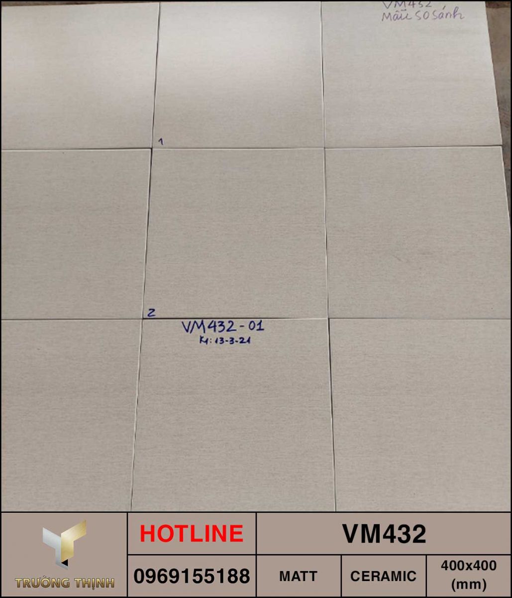 Gạch lát nền ceramic 400x400 Viglacera VM432 giá rẻ