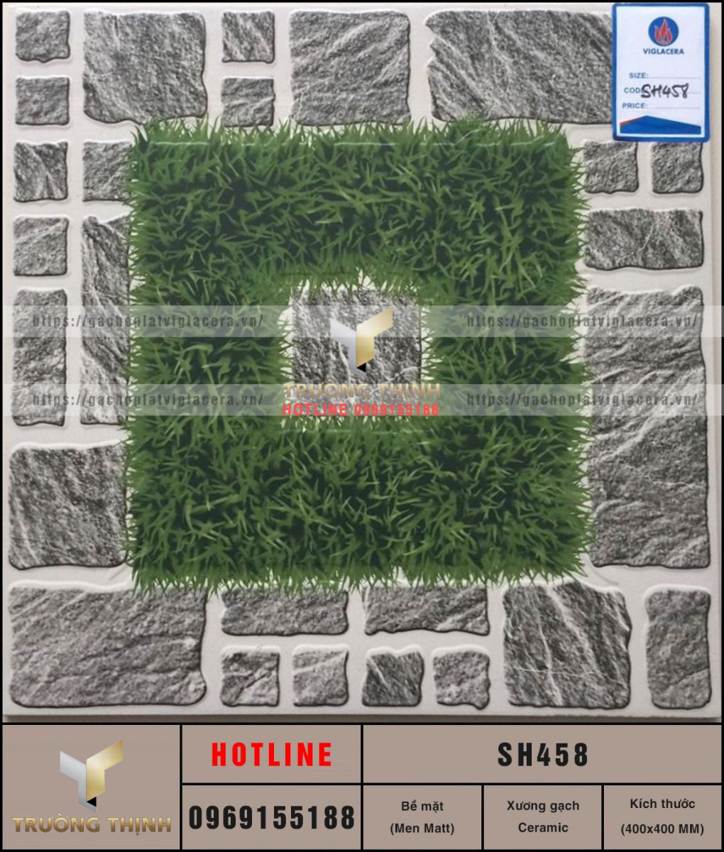 Gạch lát sân vườn 400x400 Viglacera SH458 giá rẻ