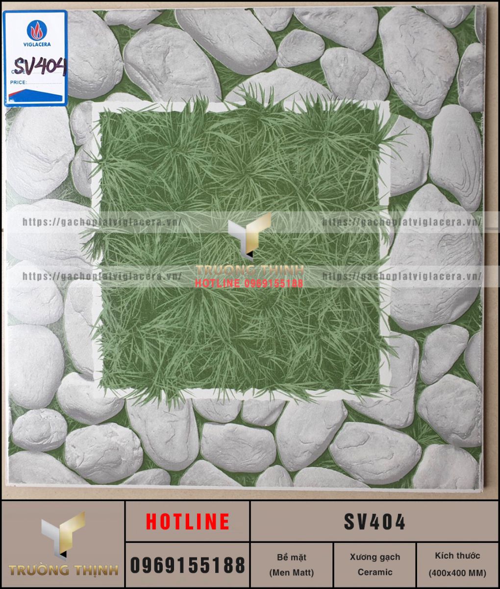 Gạch lát sân vườn 400x400 Viglacera SV404 giá rẻ
