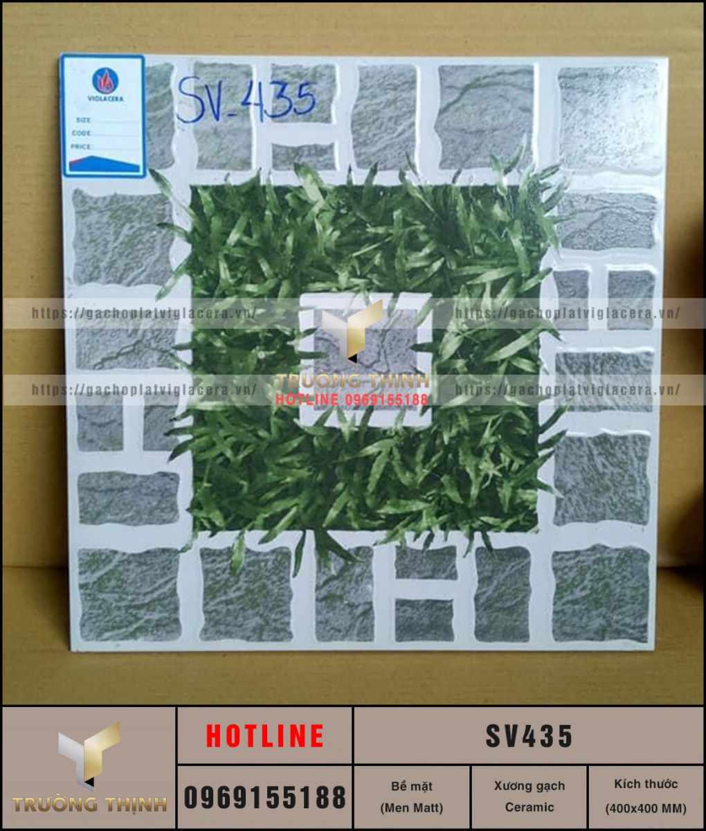 Gạch lát sân vườn 400x400 Viglacera SV435 giá rẻ