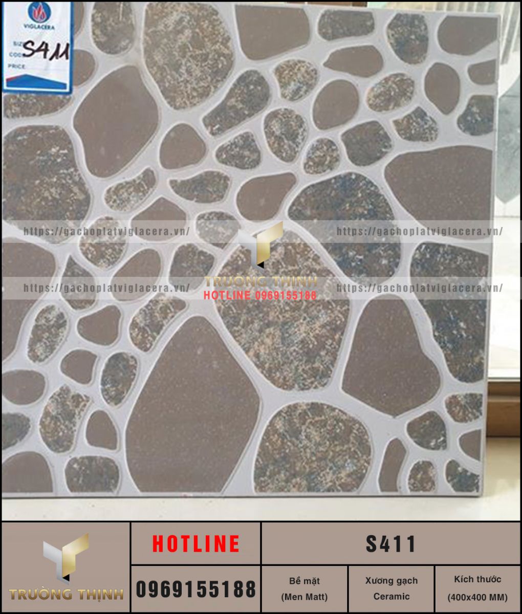Gạch Lát Sân Vườn 400x400 Viglacera S411 - Giải Pháp Độc Đáo Cho Không Gian Xanh