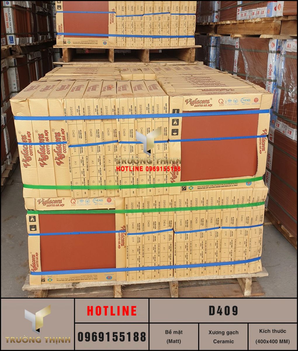 Gạch lát nền 400x400 Viglacera D409