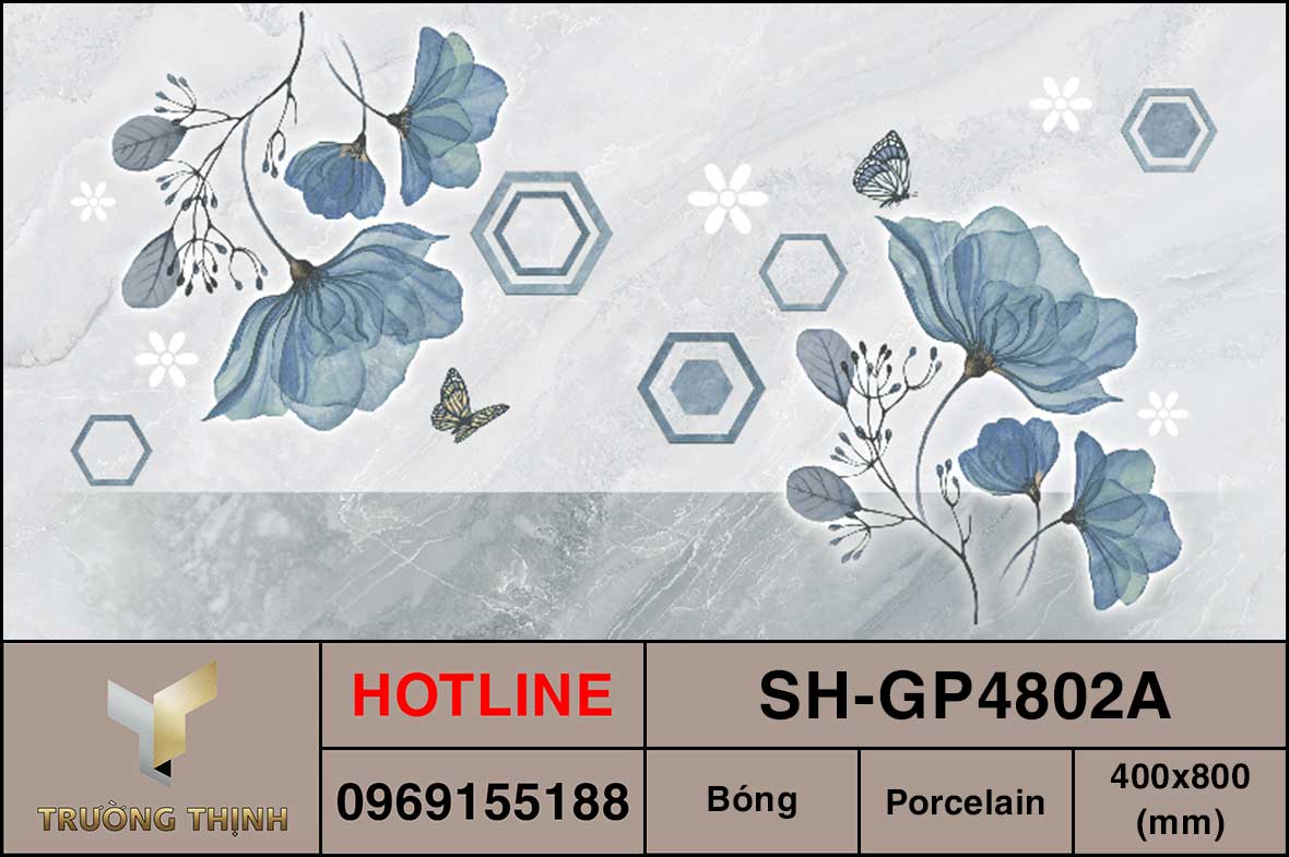 Gạch điểm 400x800 Viglacera Sông Hồng SH-GP4802A giá rẻ