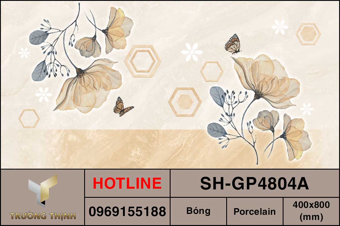 Gạch điểm 400x800 Viglacera Sông Hồng SH-GP4804A giá rẻ
