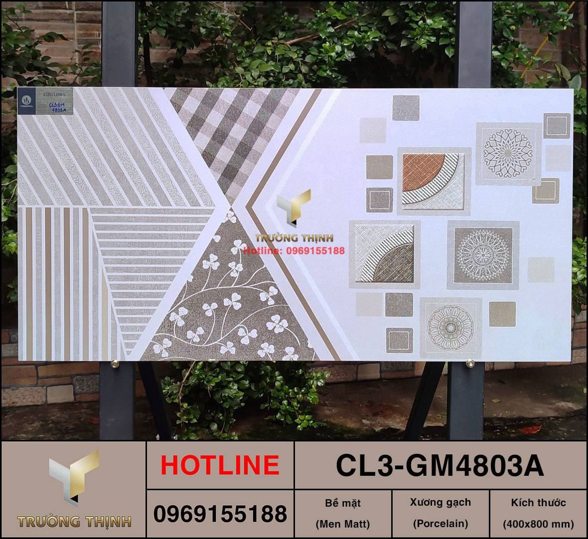 Gạch điểm trang trí 400x800 Viglacera Cửu Long CL3-GM4803 giá rẻ
