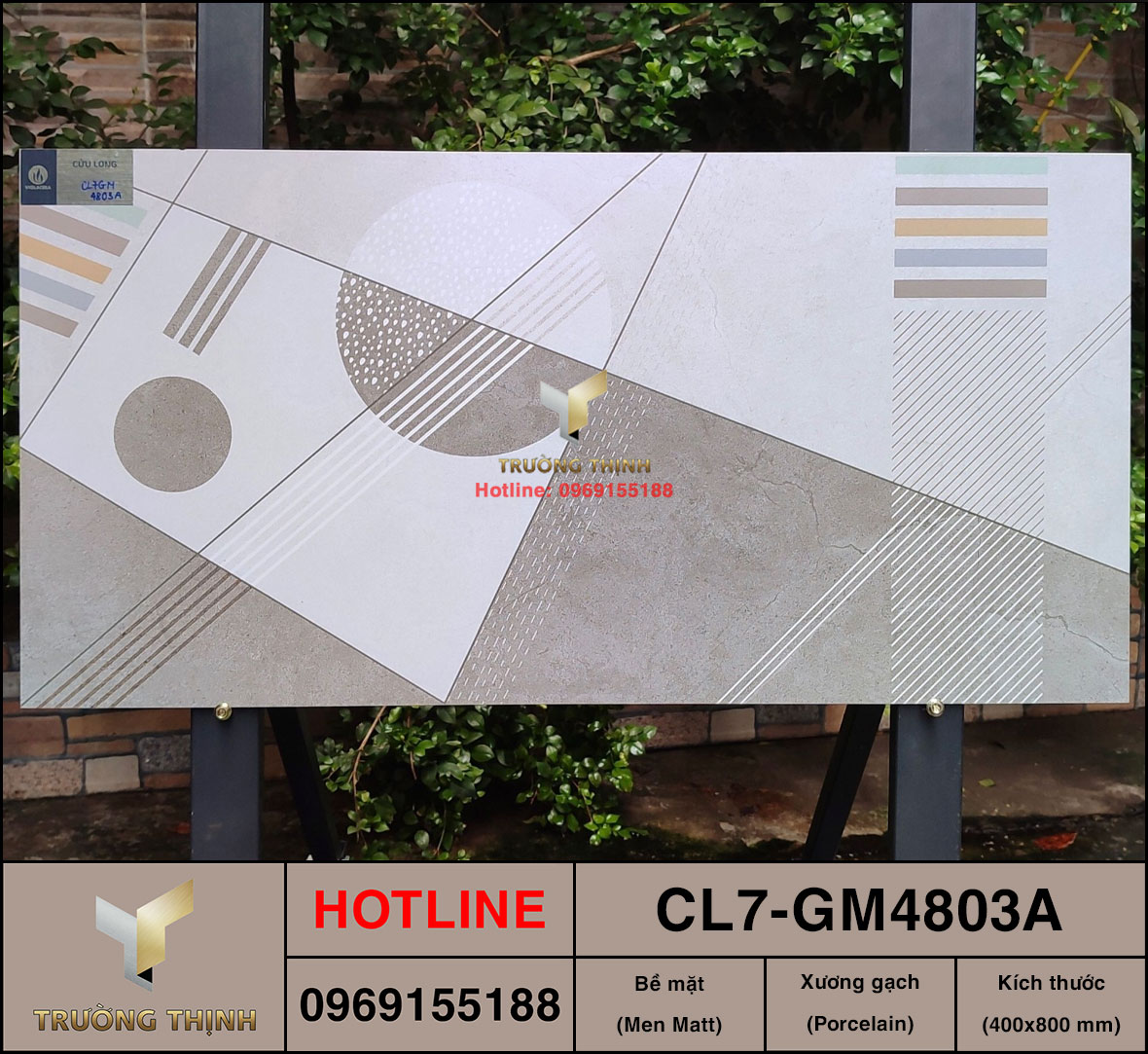 Gạch điểm 400x800 Viglacera Cửu Long CL7-GM4803A giá rẻ