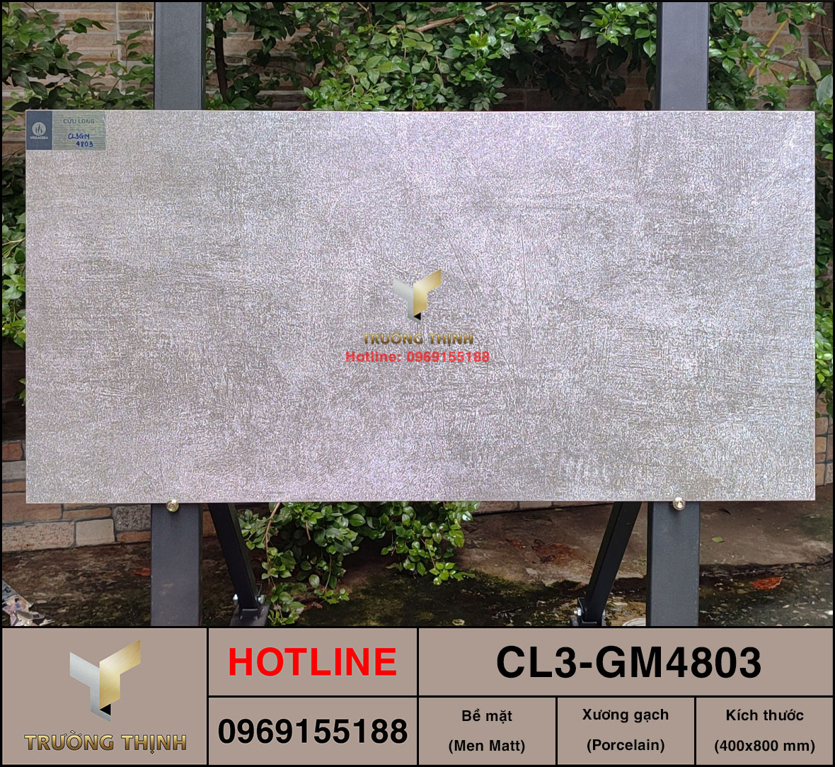 Gạch giả xi măng 400x800 Viglacera Cửu Long CL3-GM4803 giá rẻ