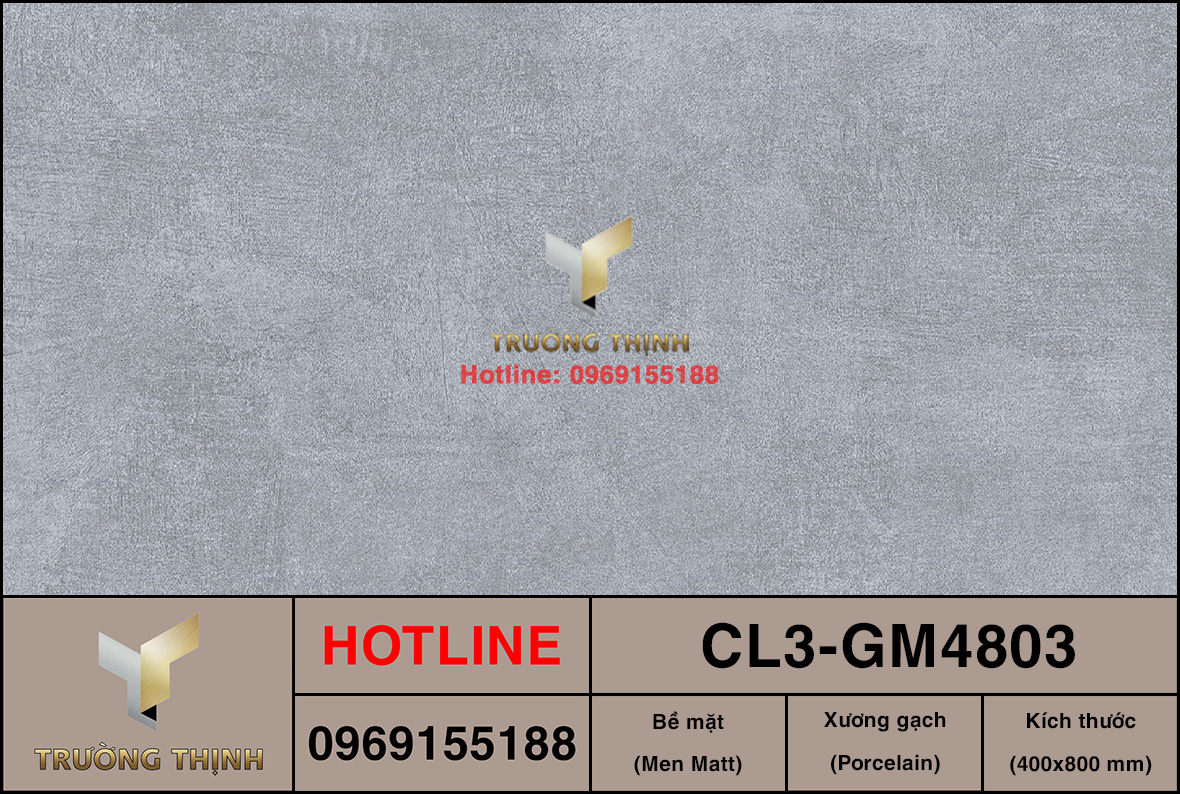 Gạch ốp lát 400x800 Viglacera Cửu Long CL3-GM4803